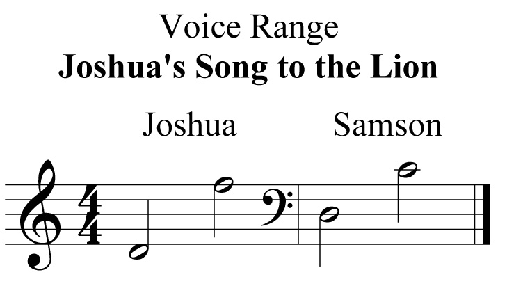 range joshua's song to the lion